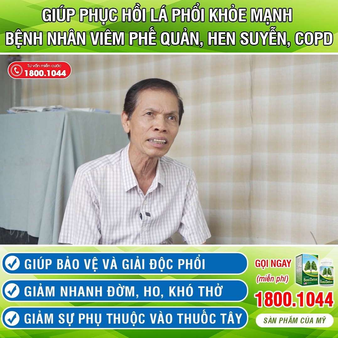 Hành trình tìm lại lá phổi khỏe mạnh khi bị COPD, hen suyễn, viêm phế quản