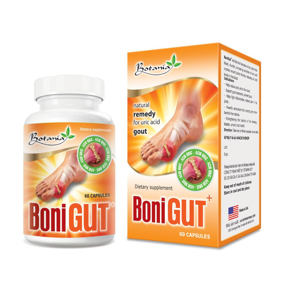BoniGut +- Sự lựa chọn hoàn hảo cho bệnh nhân gout