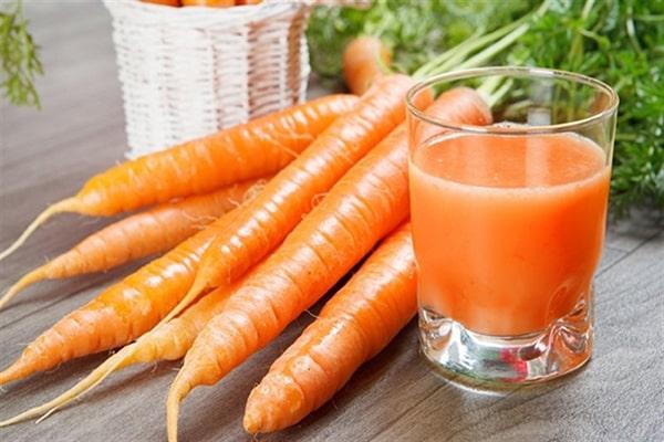 Cà rốt bổ sung vitamin A ngăn ngừa tình trạng rụng tóc