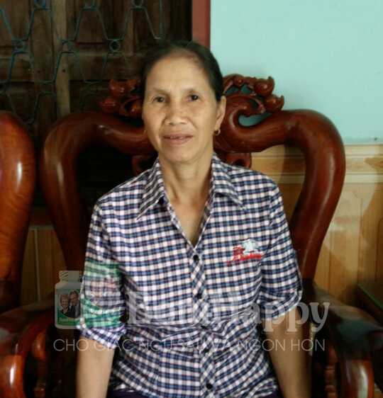 Cô Phạm Thị Bé (62 tuổi)