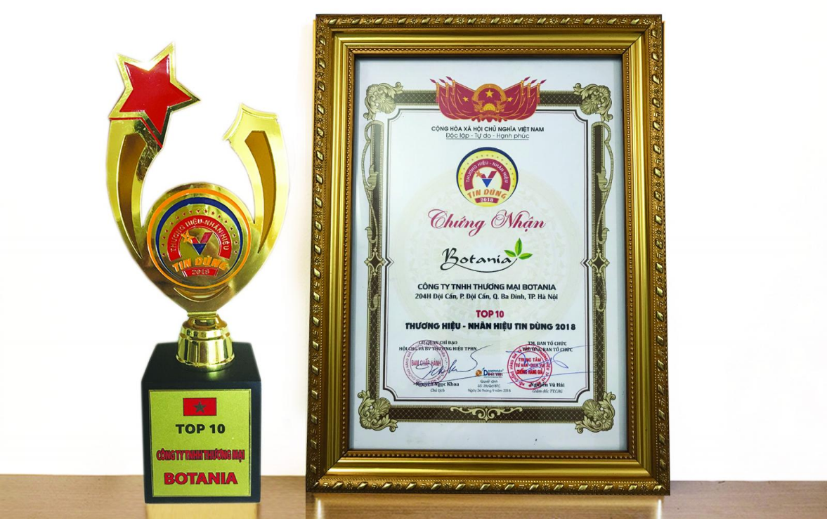 Công ty Botania nhận được nhiều giải thưởng cao quý