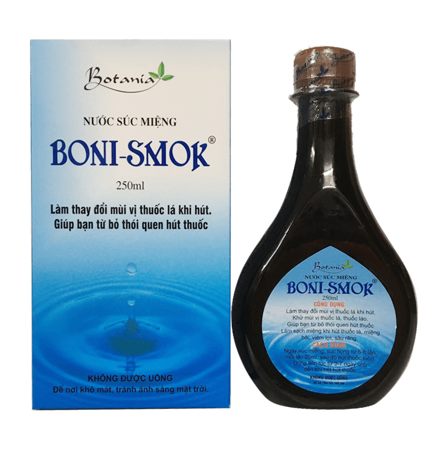 Hỏi: Cho mình hỏi cách dùng Boni-Smok? 1 chai dùng được mấy lần?