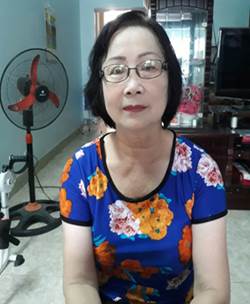 Cô Phạm Thị Sơn, 67 tuổi