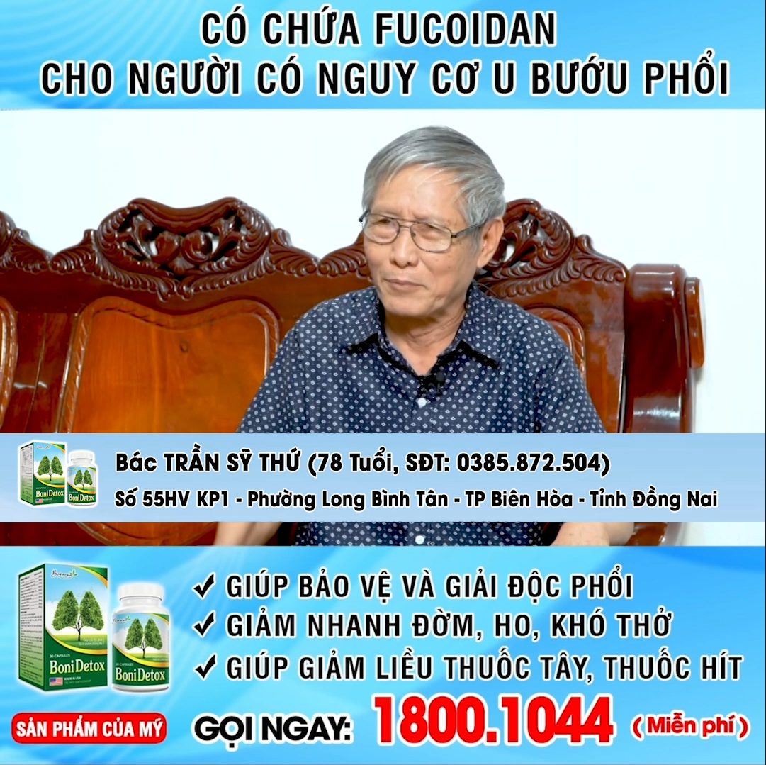 Viên uống BoniDetox của Mỹ được khuyên dùng cho bệnh nhân phổi mãn tính